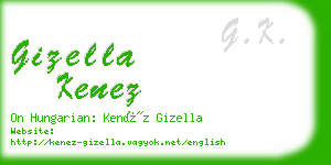 gizella kenez business card